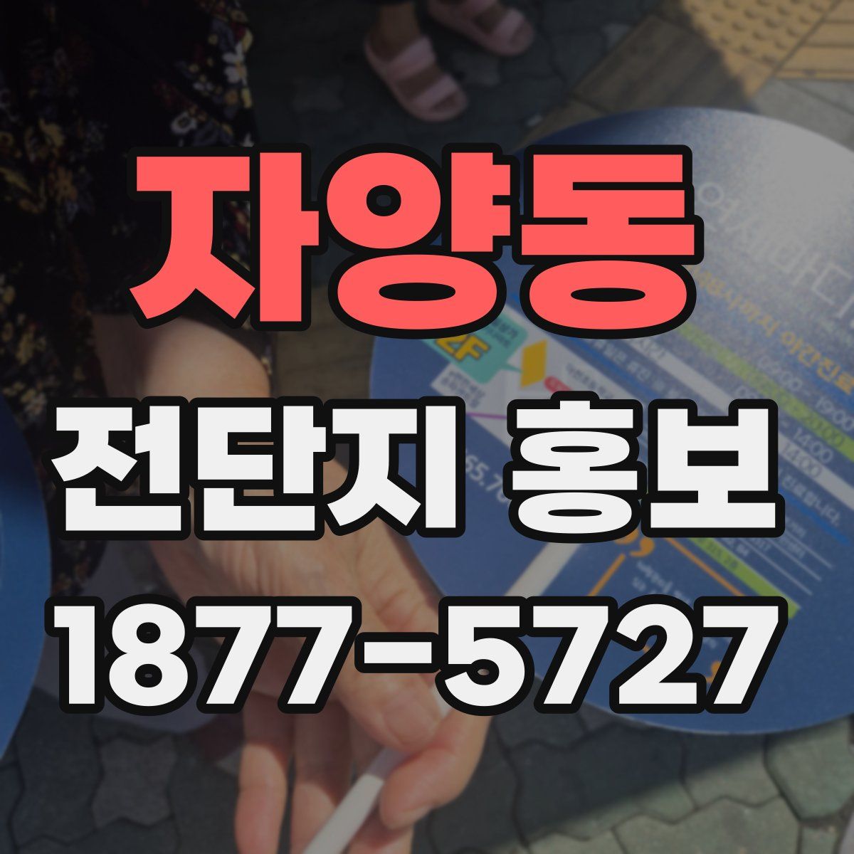 자양동 전단지 홍보