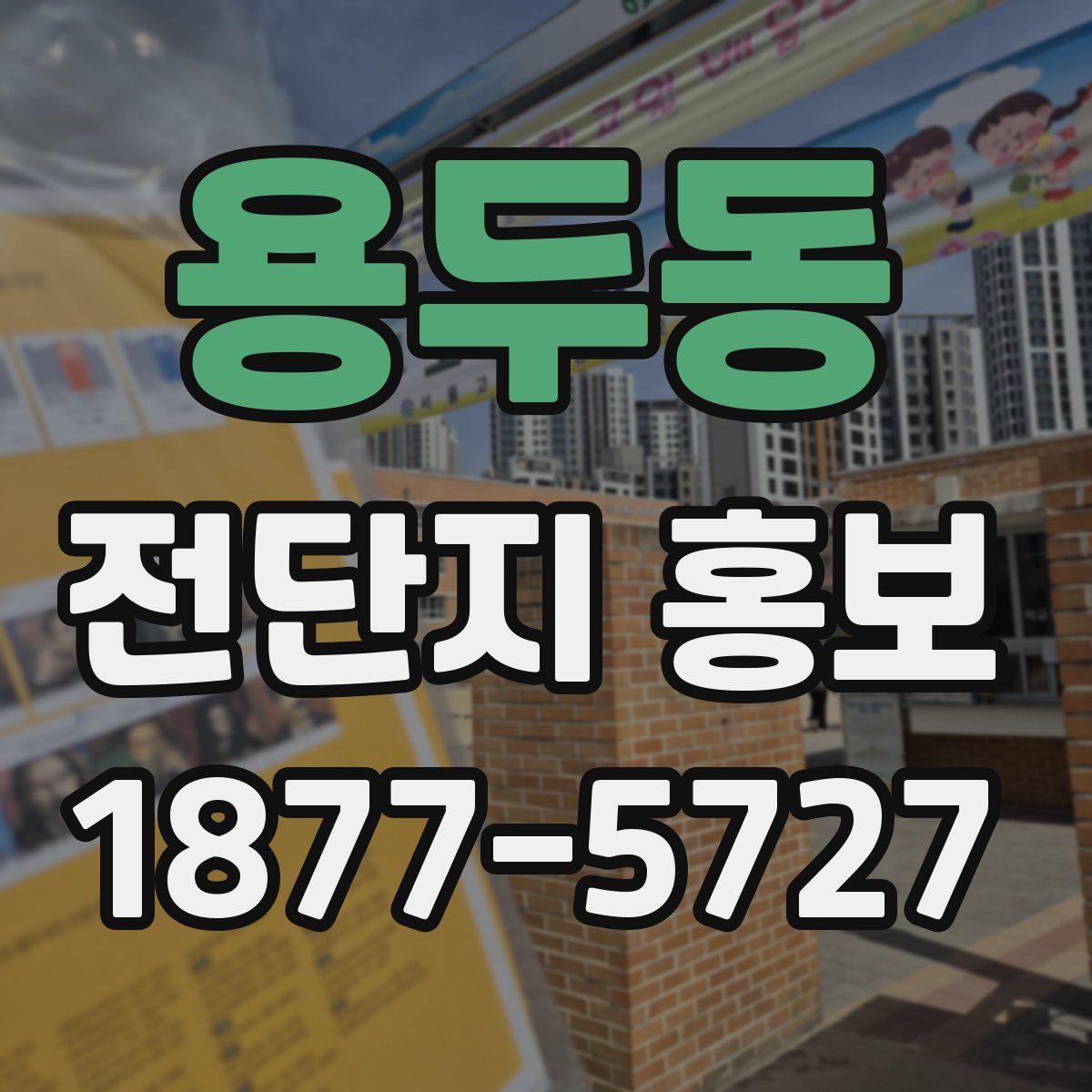 용두동 전단지 홍보