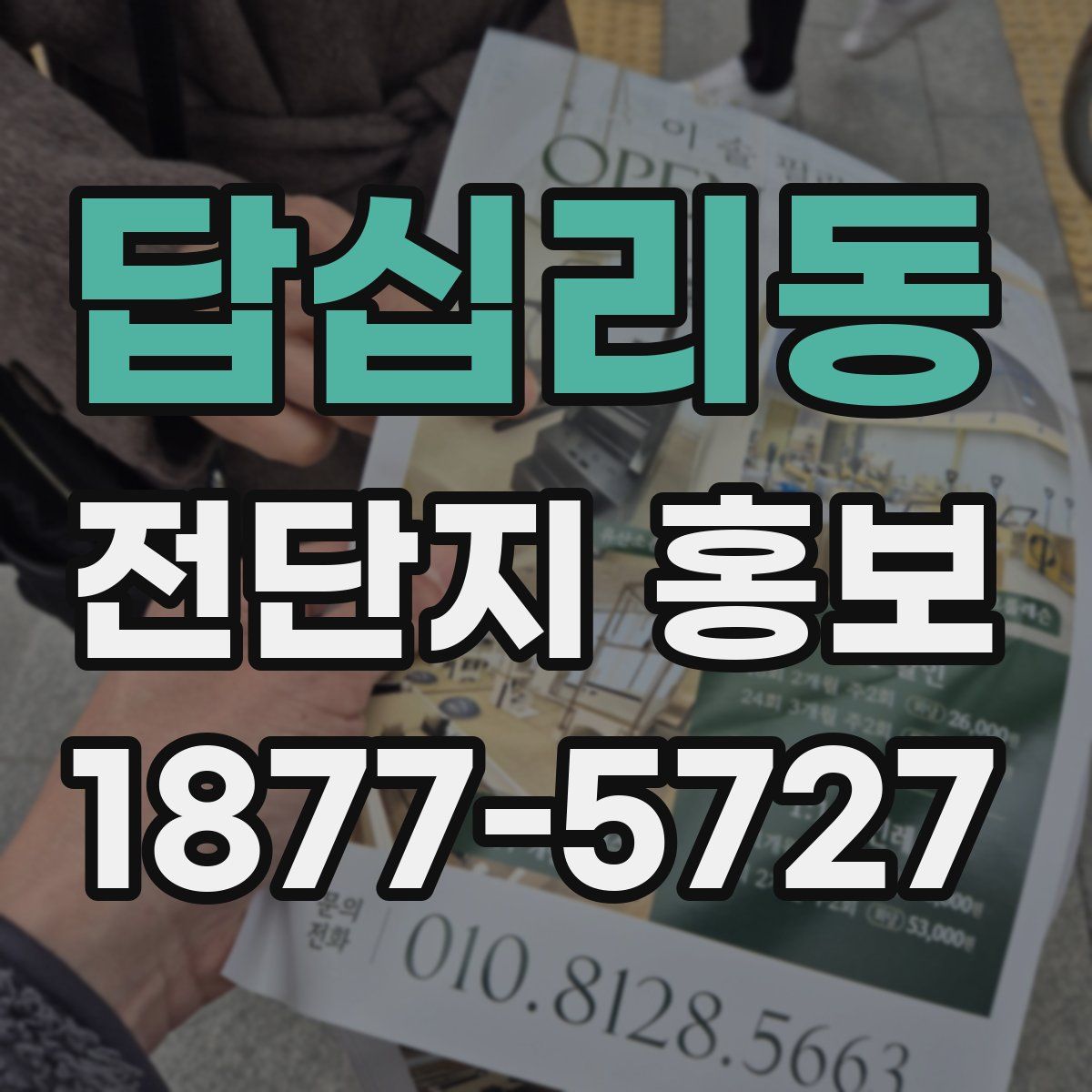 답십리동 전단지 홍보