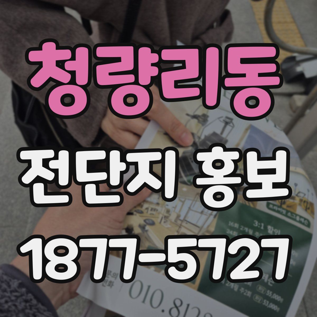 청량리동 전단지 홍보