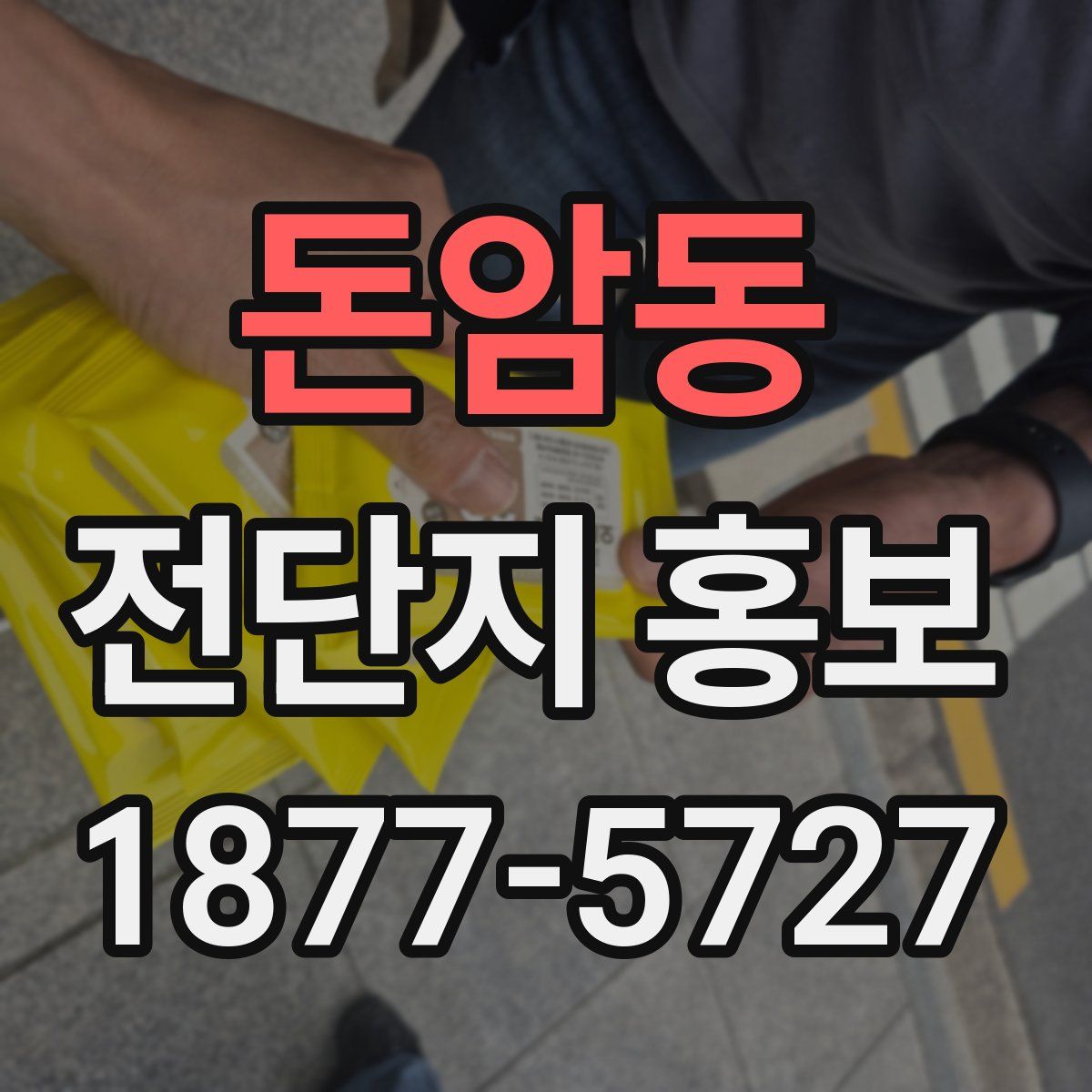 돈암동 전단지 홍보
