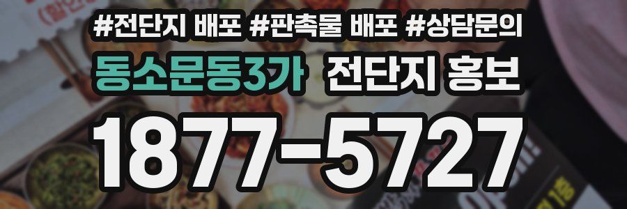 동소문동3가 전단지 홍보