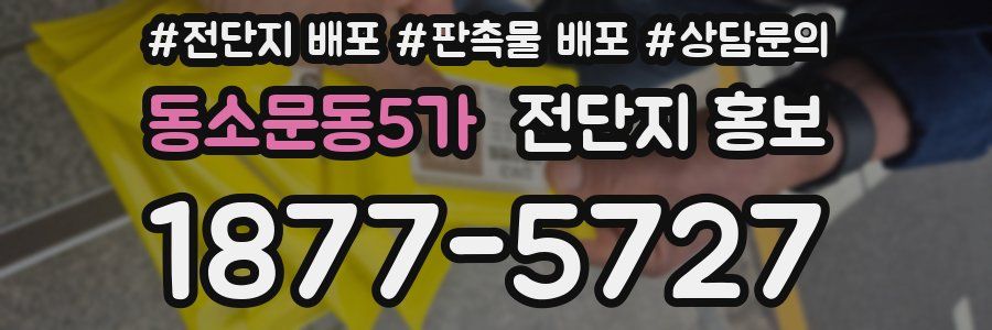 동소문동5가 전단지 홍보