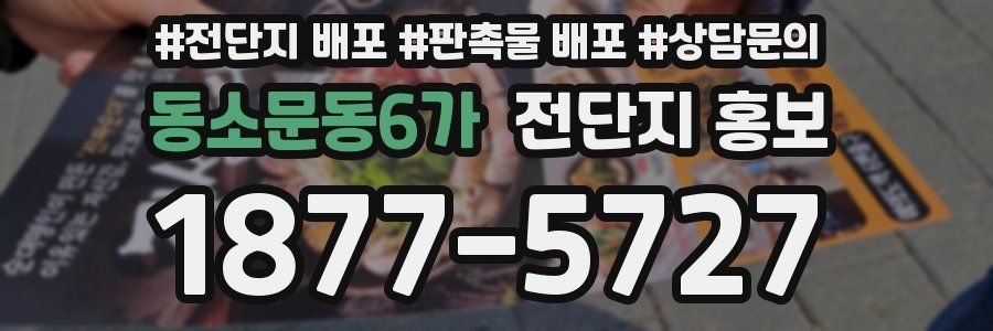동소문동6가 전단지 홍보