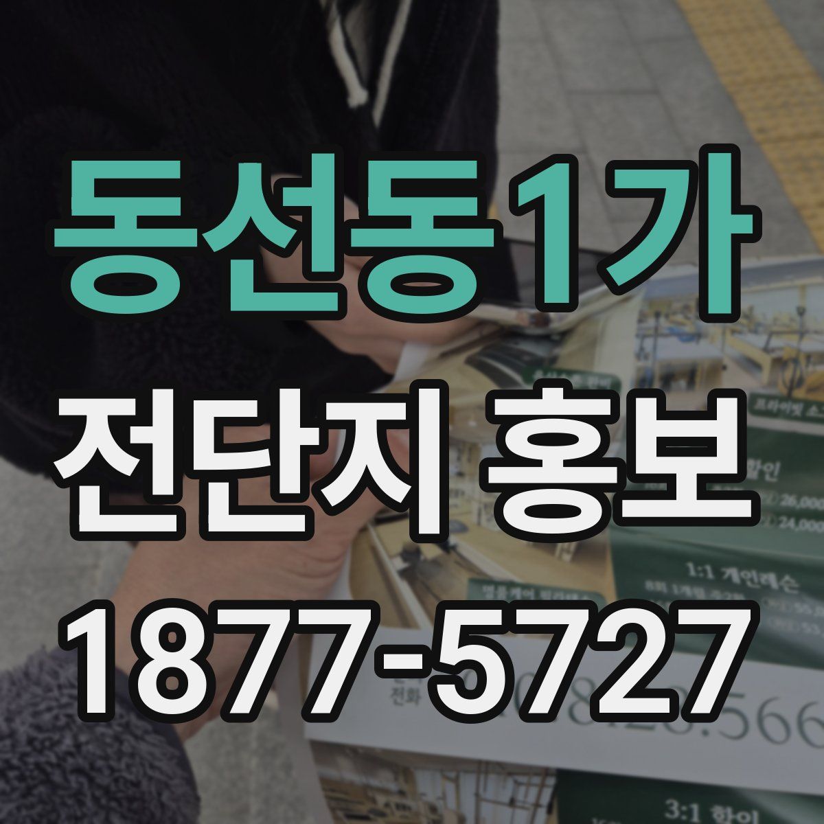 동선동1가 전단지 홍보