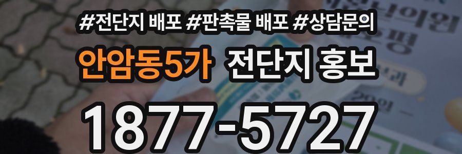 안암동5가 전단지 홍보