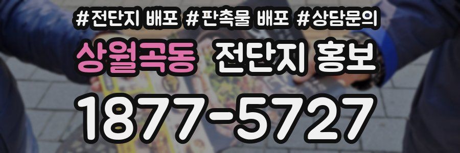 상월곡동 전단지 홍보