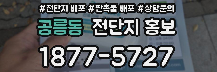 공릉동 전단지 홍보