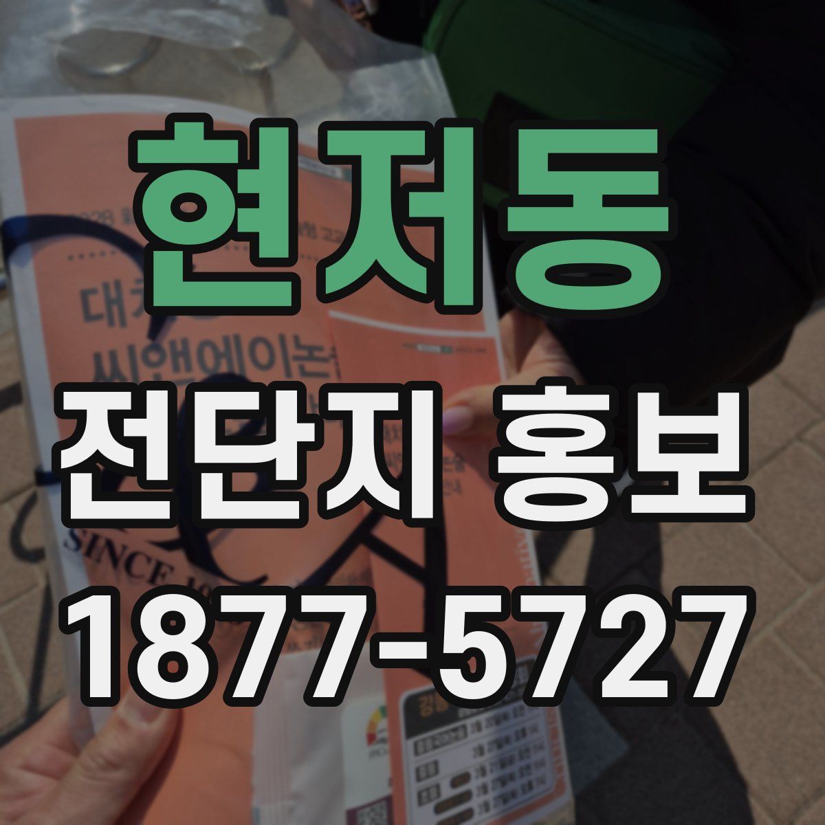 현저동 전단지 홍보