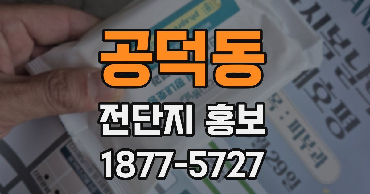 공덕동 전단지 홍보