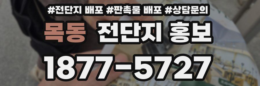 목동 전단지 홍보