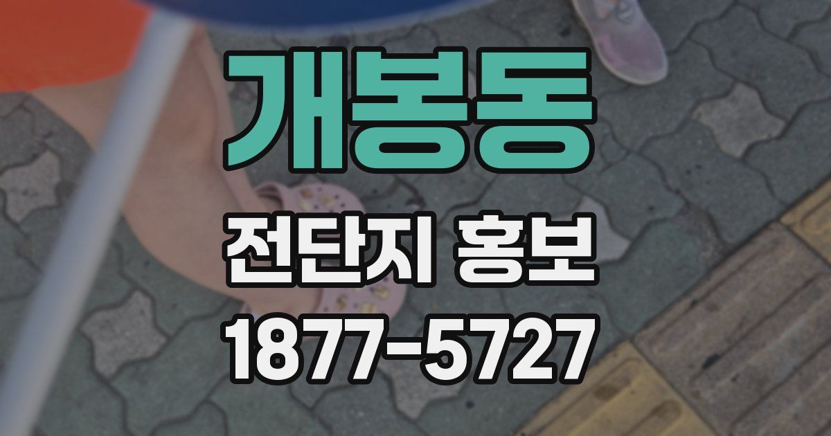 개봉동 전단지 홍보