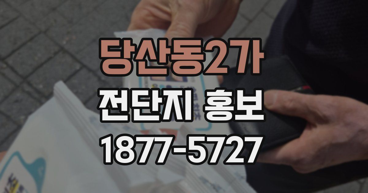 당산동2가 전단지 홍보
