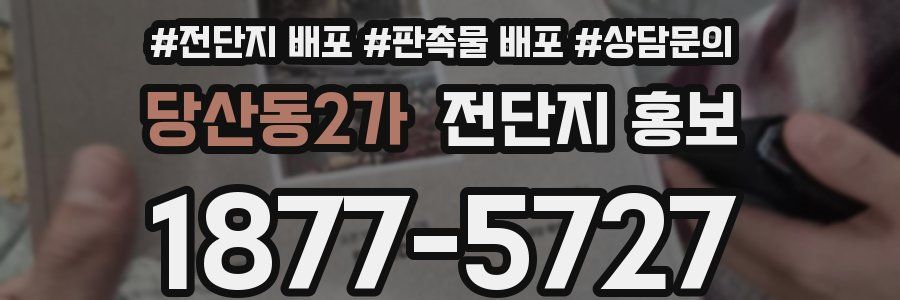 당산동2가 전단지 홍보