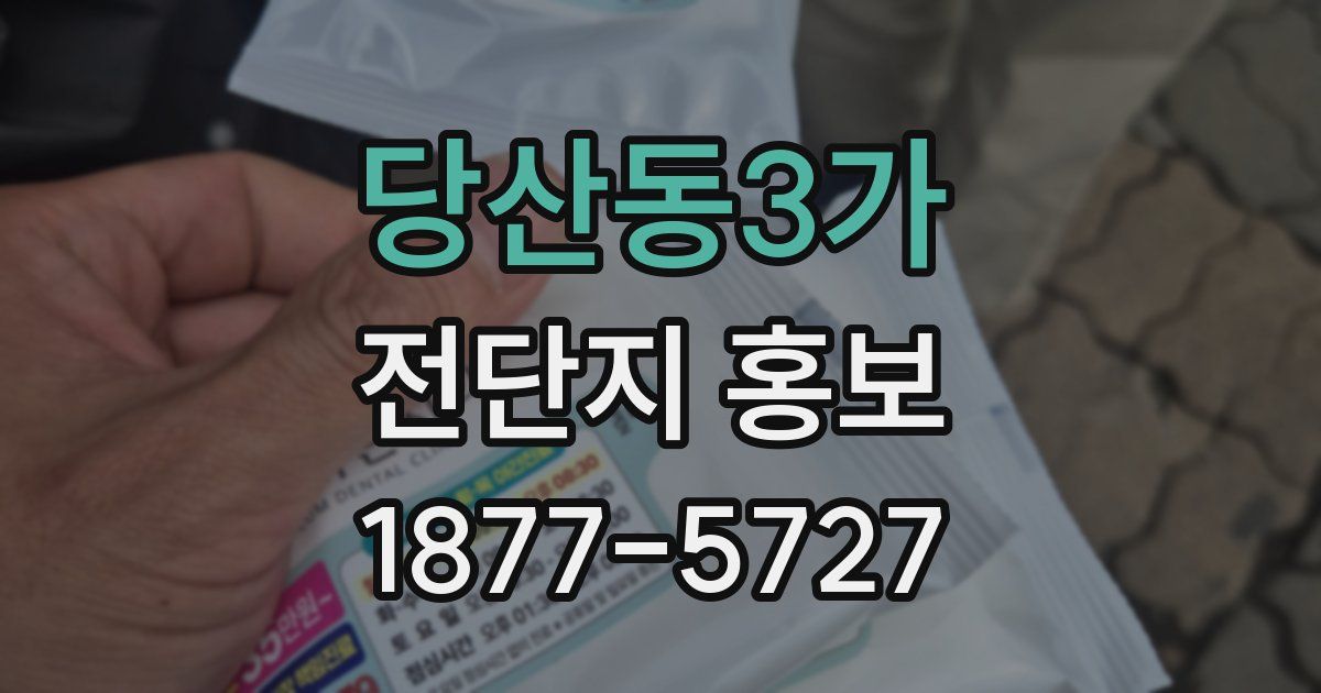 당산동3가 전단지 홍보