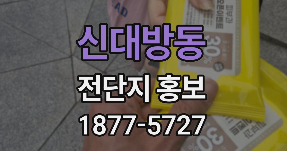 신대방동 전단지 홍보