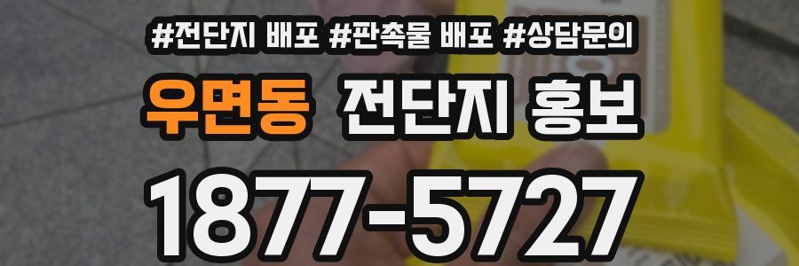 우면동 전단지 홍보