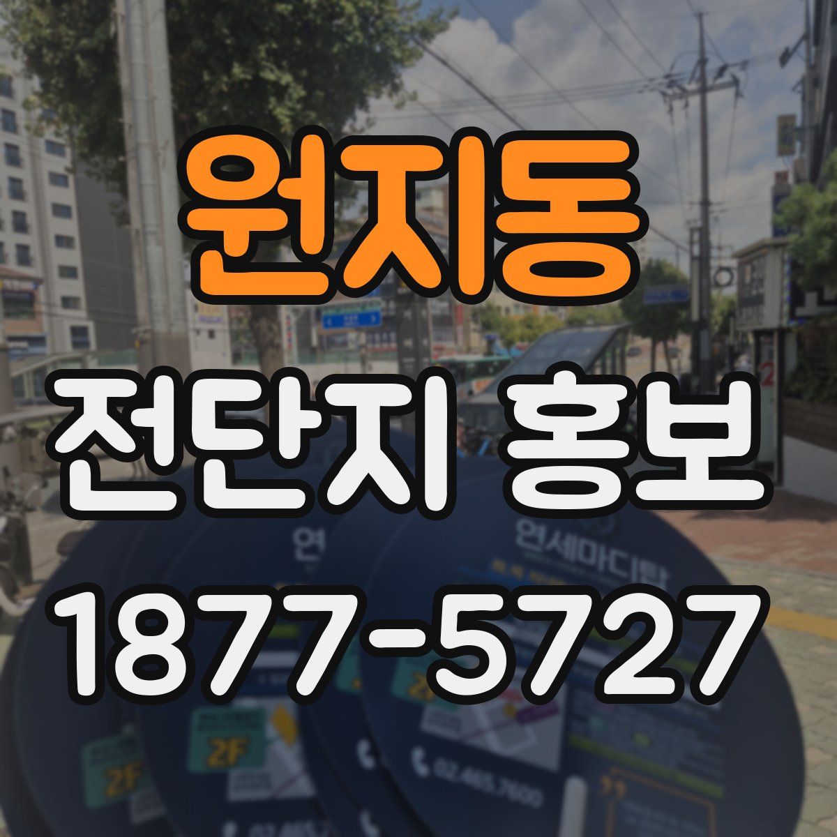 원지동 전단지 홍보