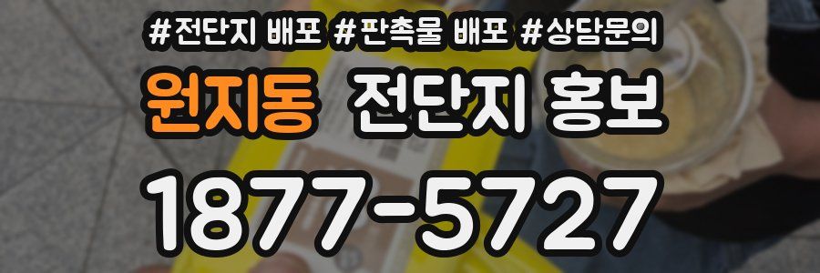 원지동 전단지 홍보