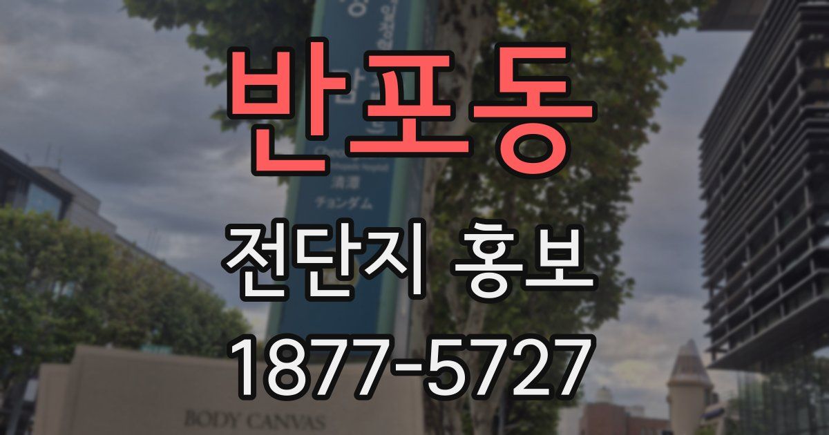 반포동 전단지 홍보
