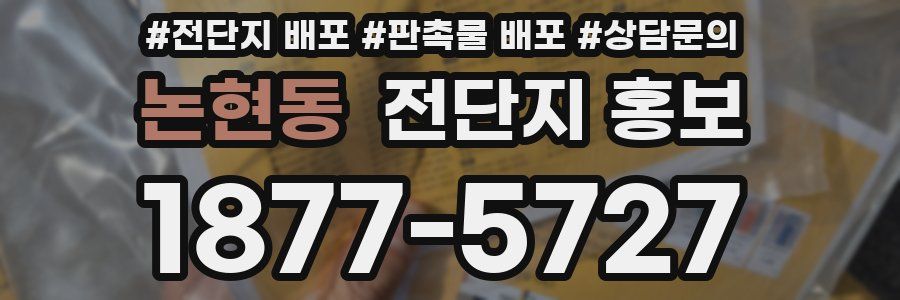 논현동 전단지 홍보