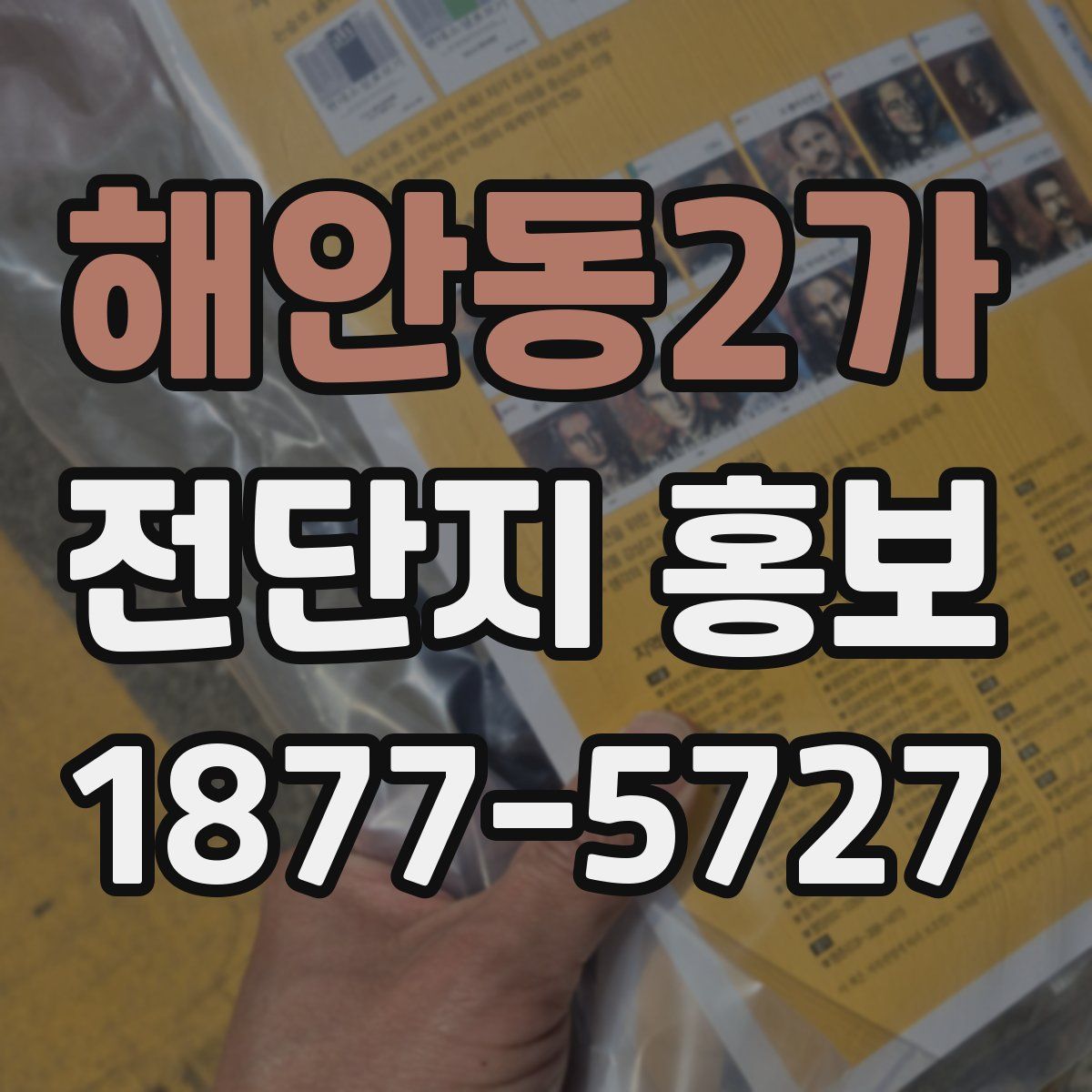 해안동2가 전단지 홍보