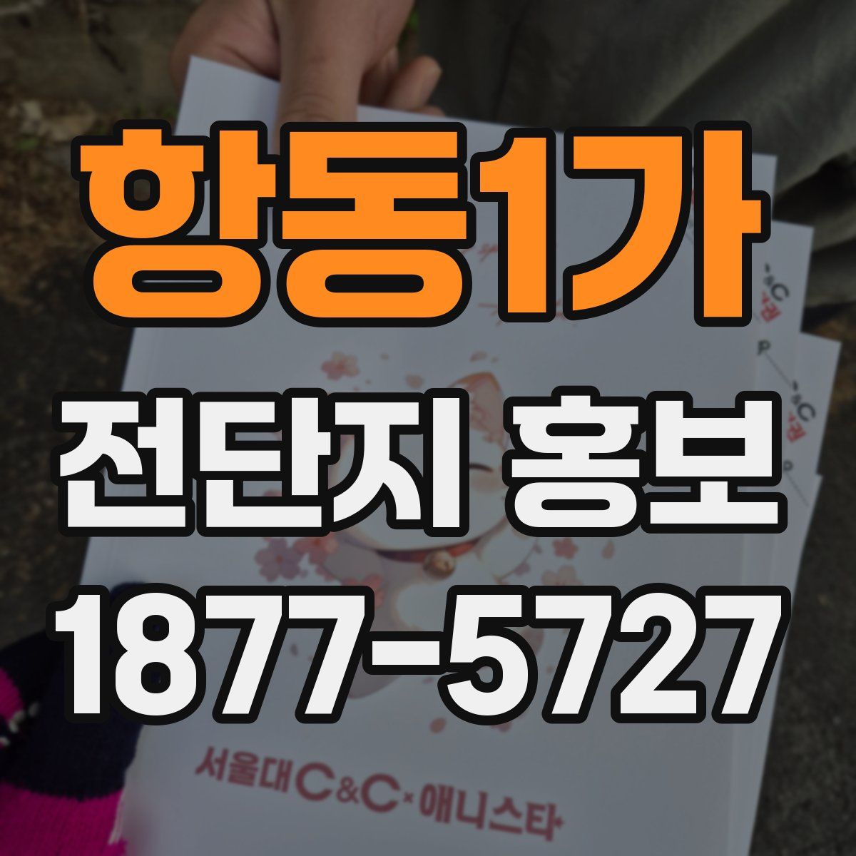 항동1가 전단지 홍보