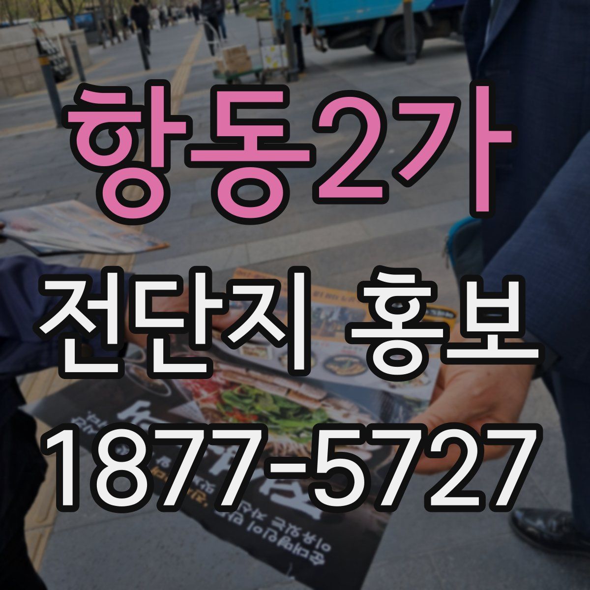 항동2가 전단지 홍보