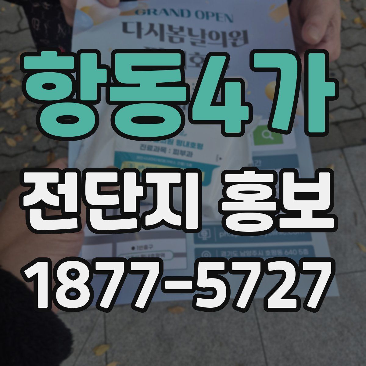 항동4가 전단지 홍보