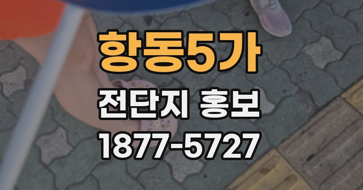 항동5가 전단지 홍보