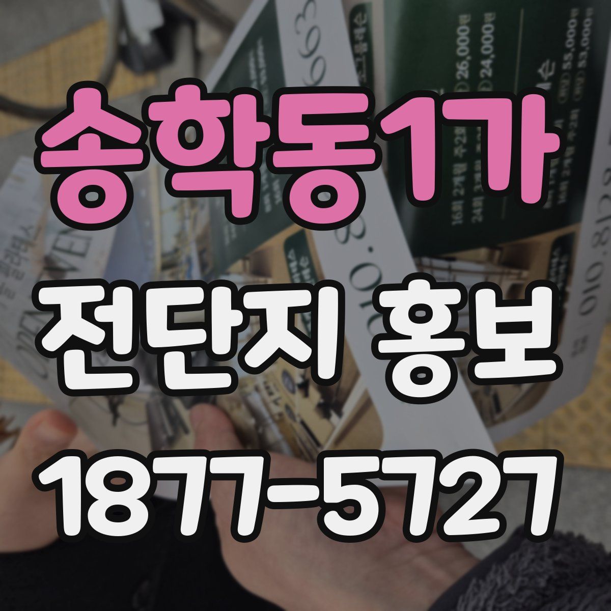 송학동1가 전단지 홍보