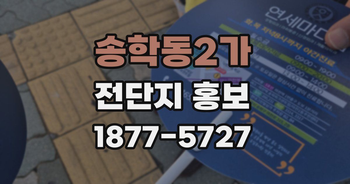송학동2가 전단지 홍보