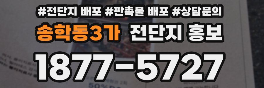 송학동3가 전단지 홍보