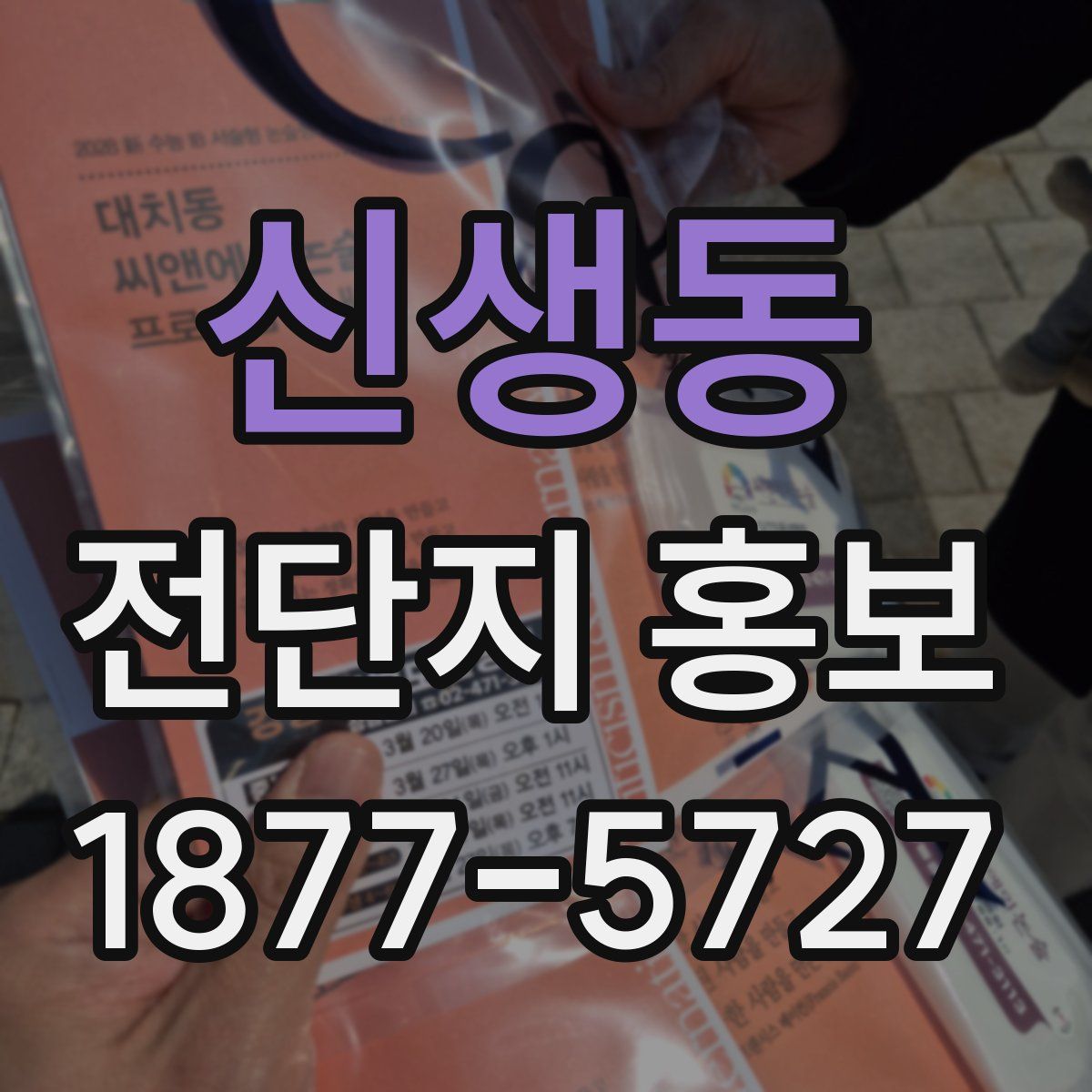 신생동 전단지 홍보