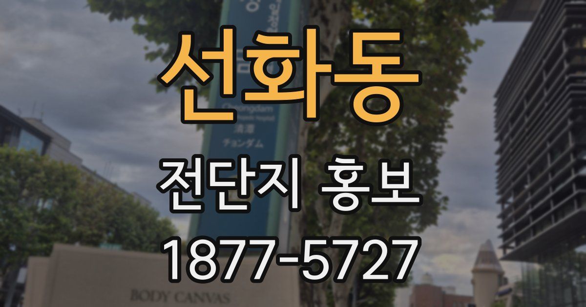 선화동 전단지 홍보