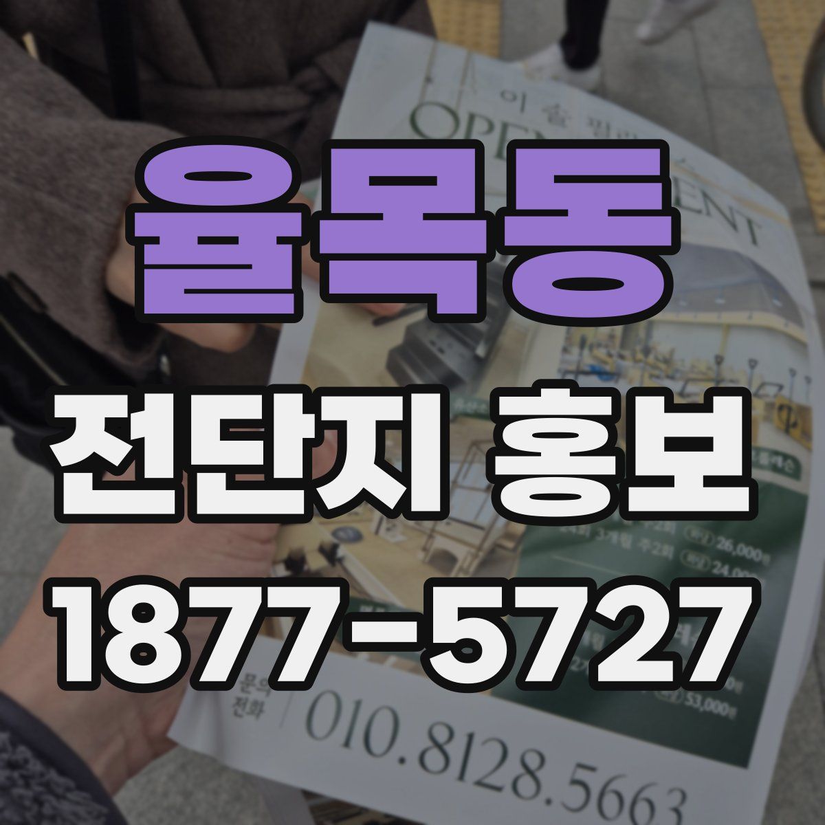 율목동 전단지 홍보