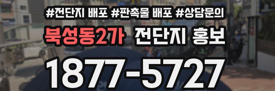 북성동2가 전단지 홍보