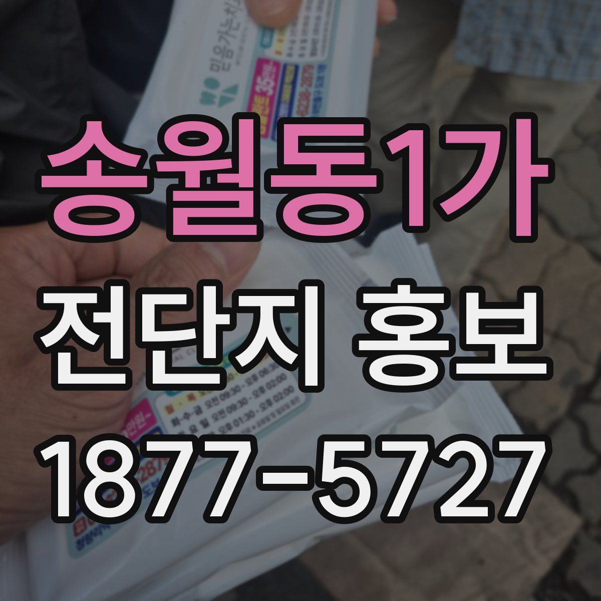 송월동1가 전단지 홍보