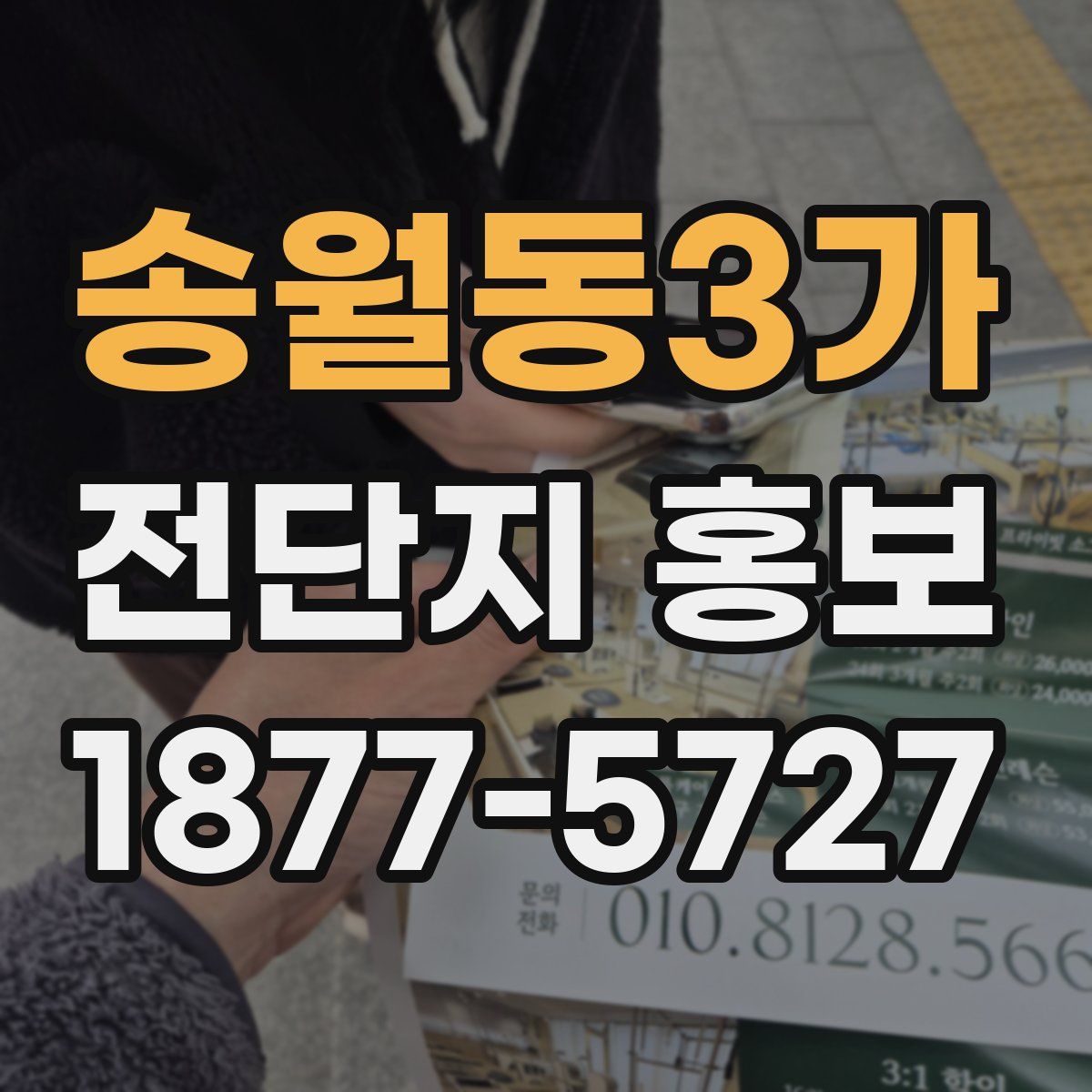 송월동3가 전단지 홍보