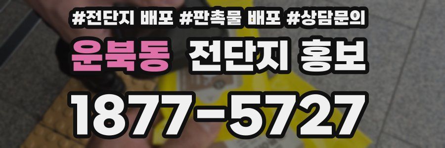 운북동 전단지 홍보