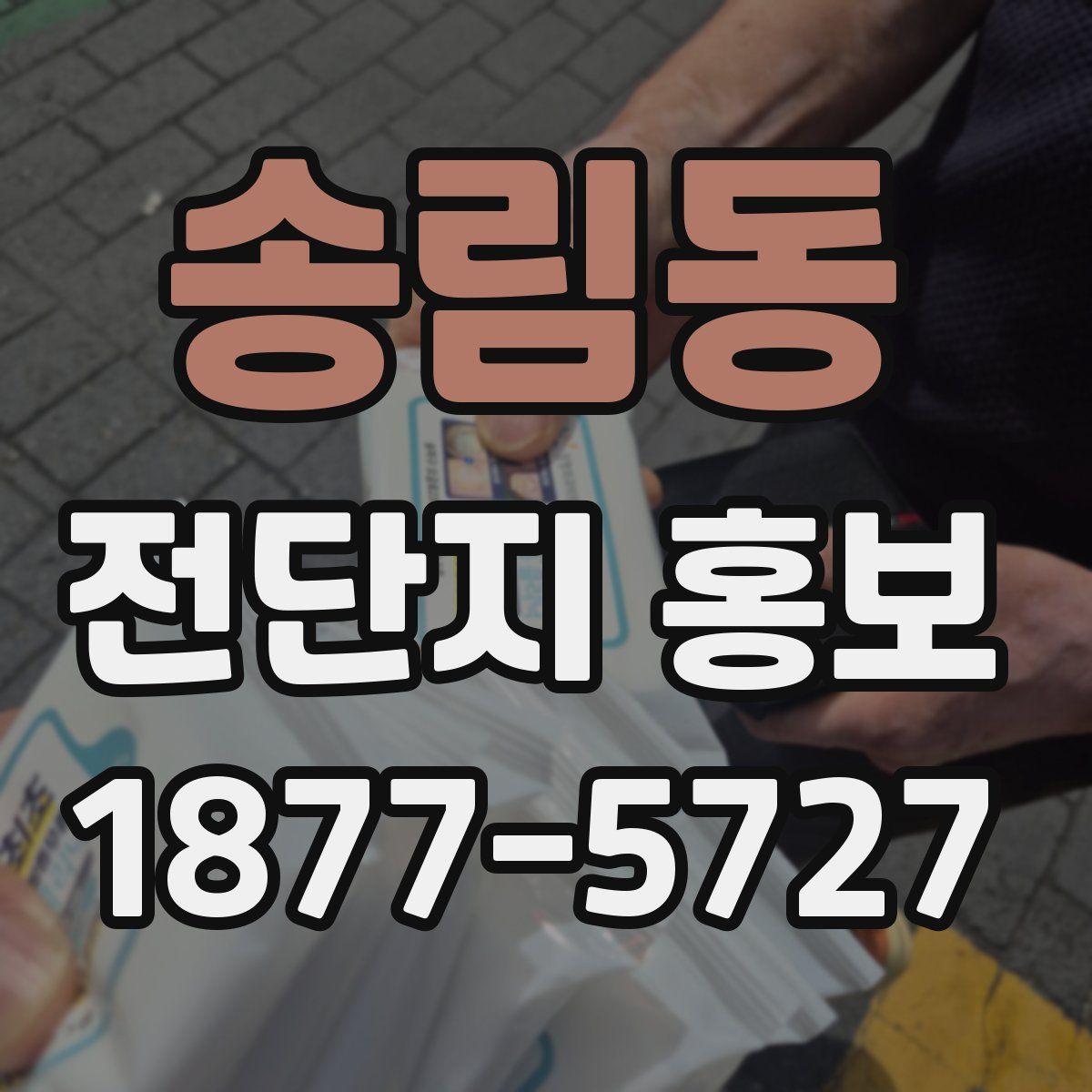 송림동 전단지 홍보