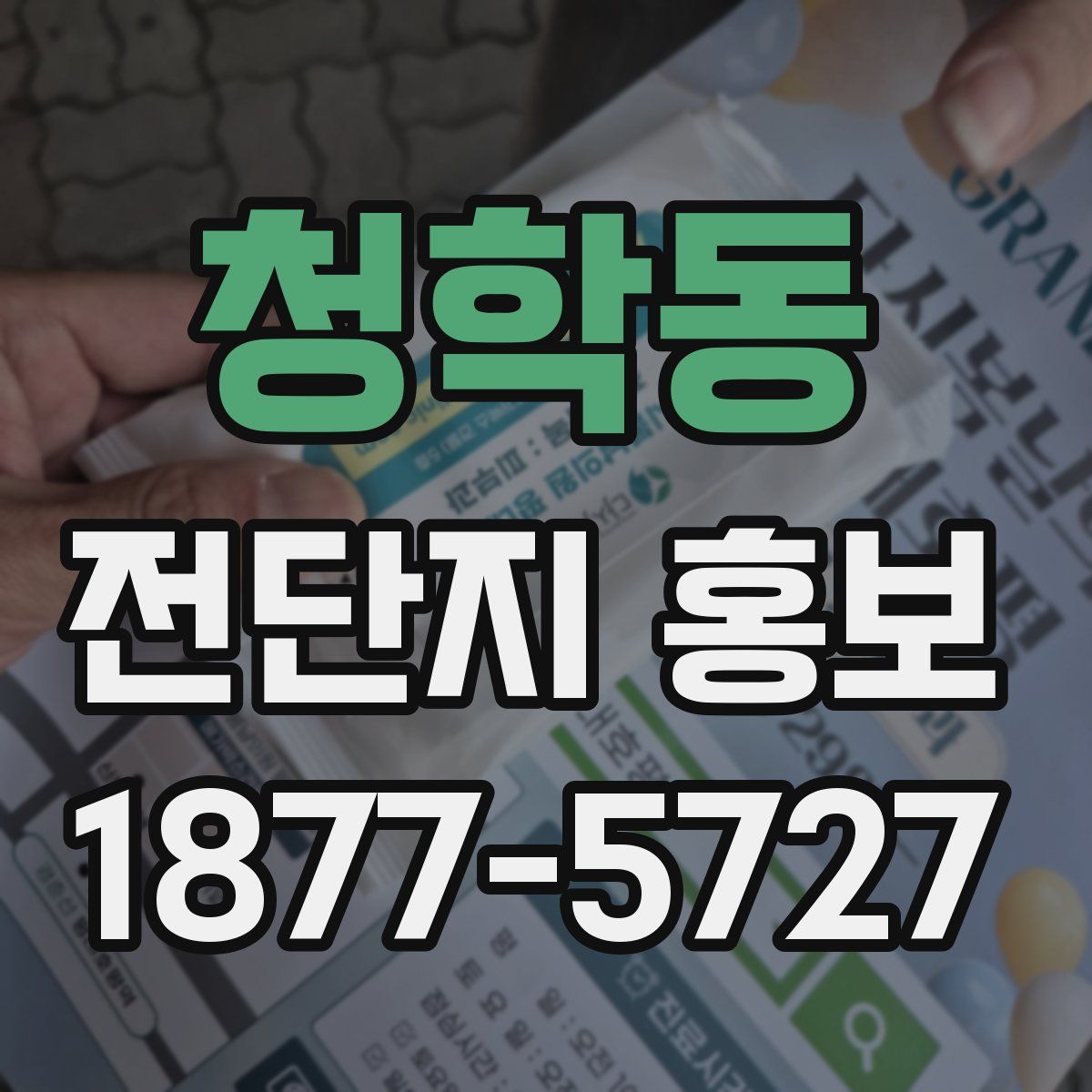 청학동 전단지 홍보