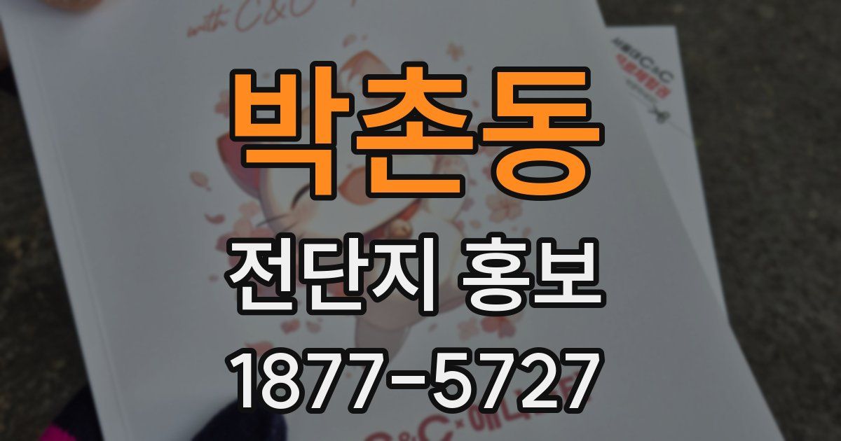 박촌동 전단지 홍보