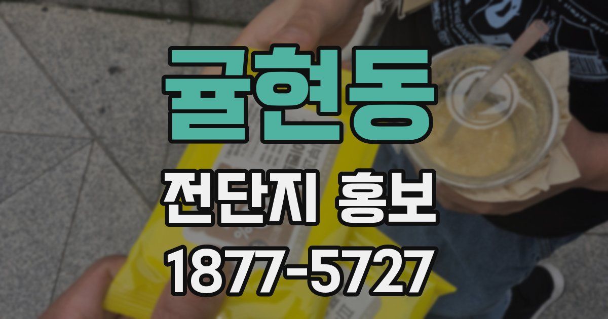 귤현동 전단지 홍보