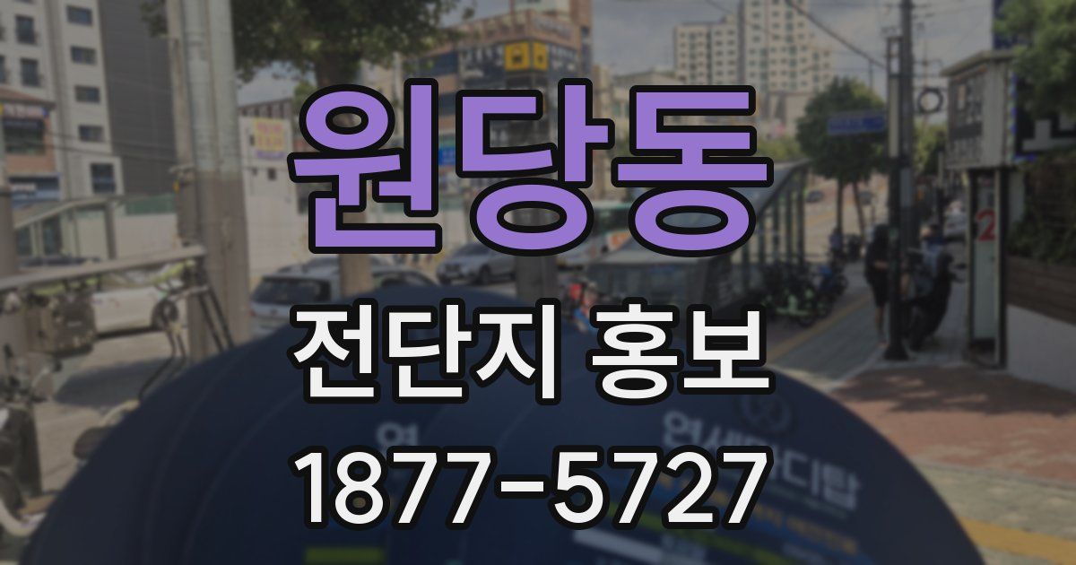 원당동 전단지 홍보