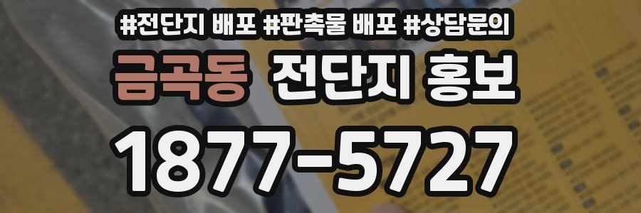금곡동 전단지 홍보