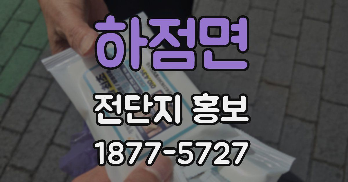 하점면 전단지 홍보