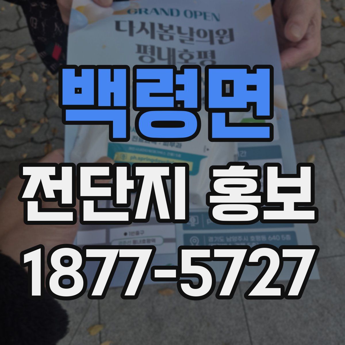 백령면 전단지 홍보