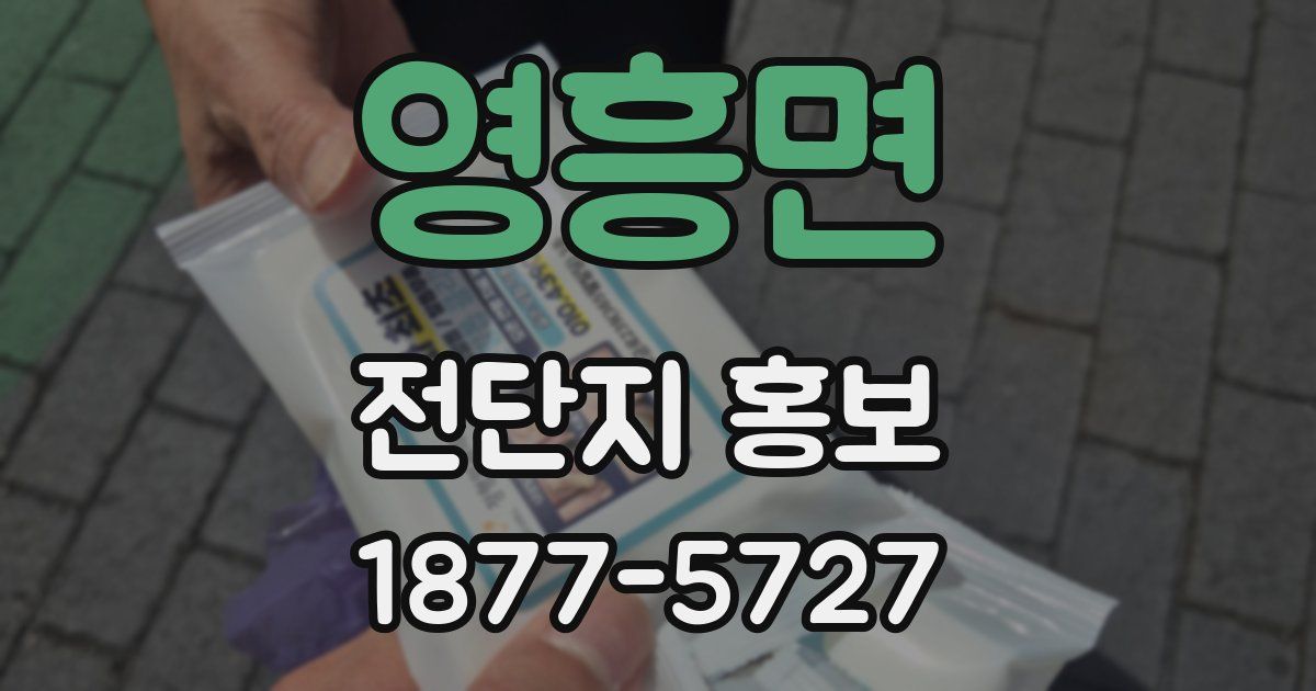 영흥면 전단지 홍보