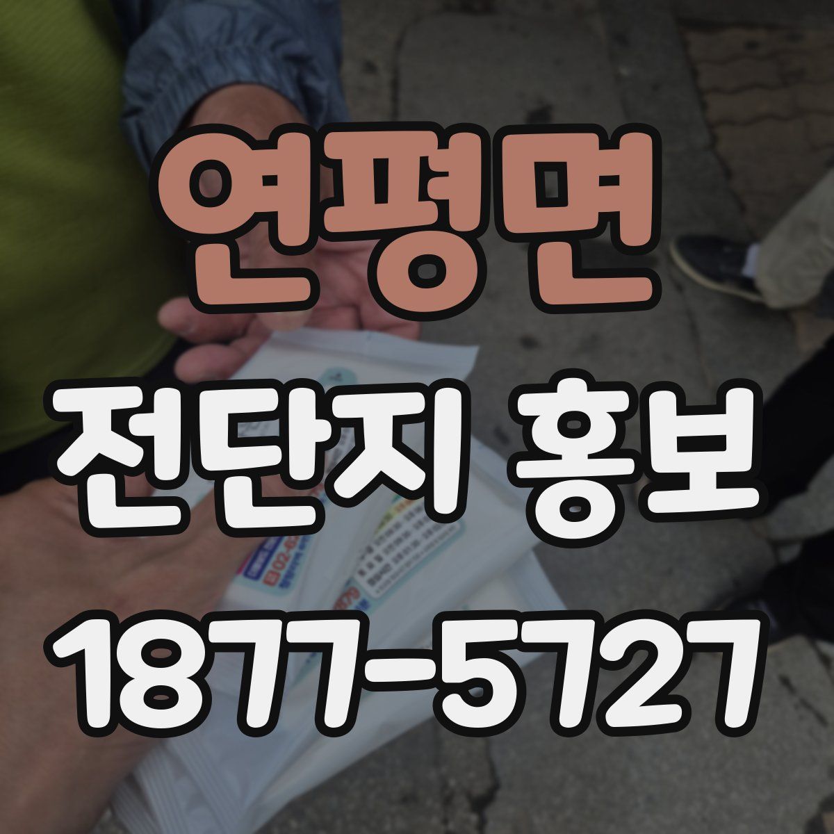 연평면 전단지 홍보